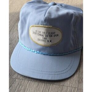 Vintage Conrad Hilton Golf  Snapback Hat Cap 1984 Socorro NM EUC Collectible
